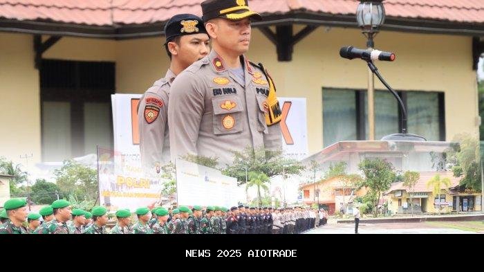 Polres Kayong Utara Gelar Apel Operasi Lilin Kapuas Siap Amankan Natal dan Tahun Baru