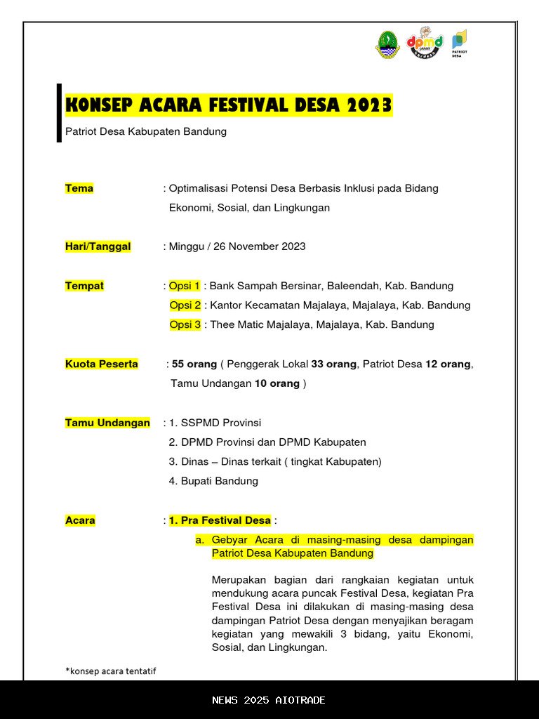 Daftar 10 Acara Menarik di Bandung 11-12 Oktober 2025
