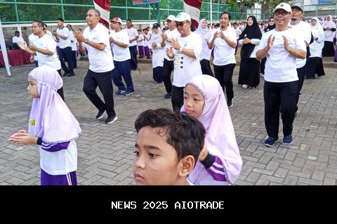 Senam Siswa SD Surabaya, Menteri Sampaikan Pesan Ini