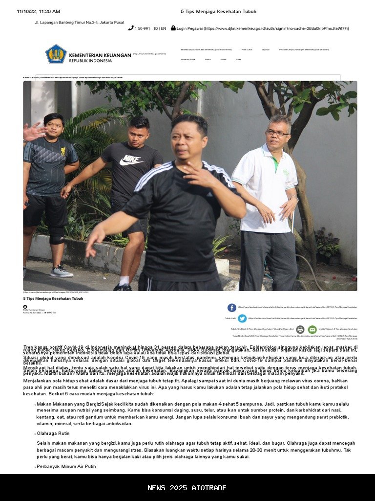 Mempertahankan Kesehatan Tubuh untuk Kehidupan Lebih Baik