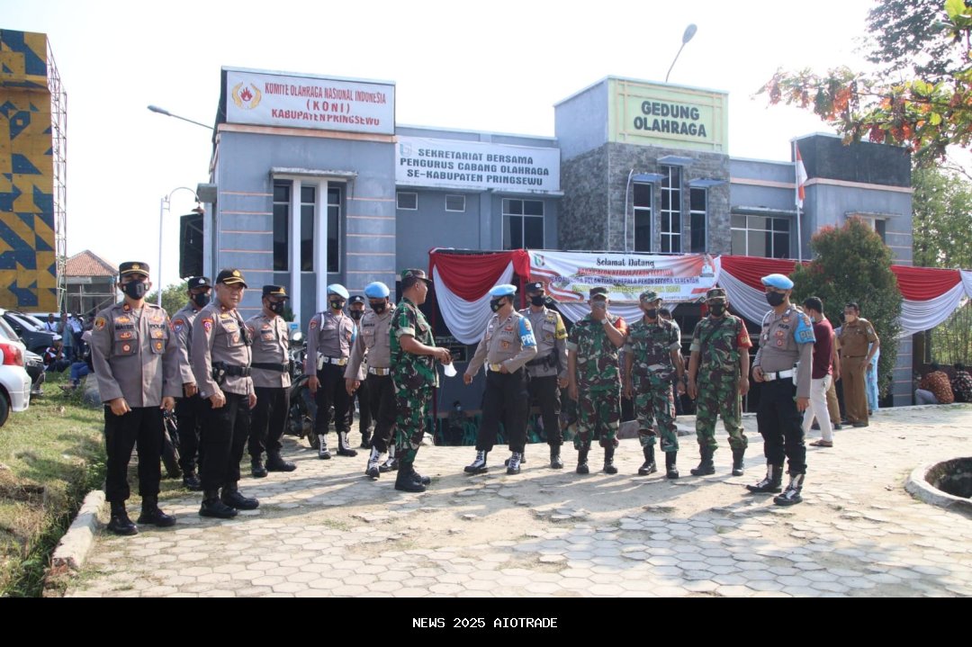 Polres Pringsewu Turunkan Ratusan Personel Amankan Pilkakon PAW di 5 Pekon