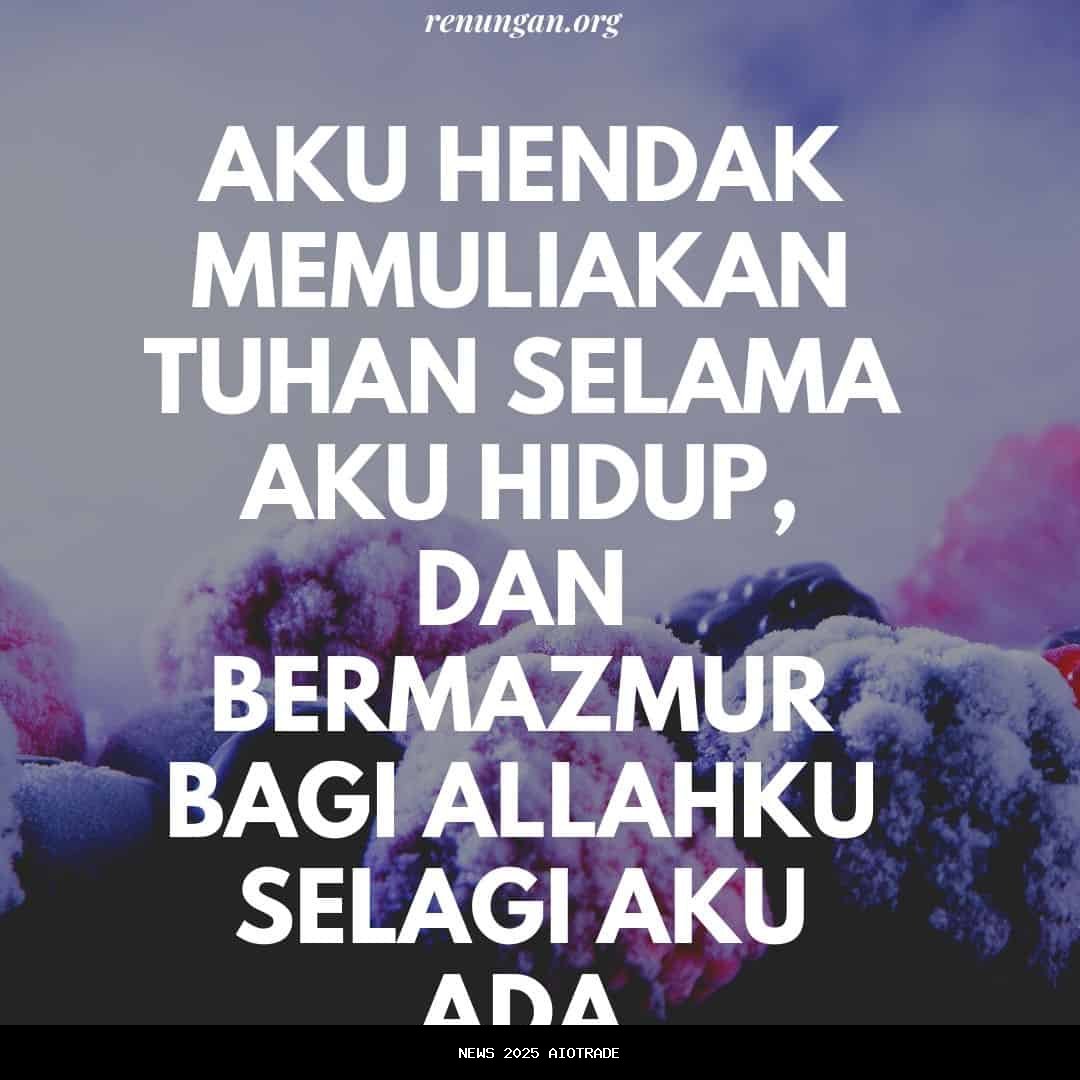 Renungan Pagi Senin 22 Desember 2025: Kebajikan Hati yang Memuliakan Tuhan