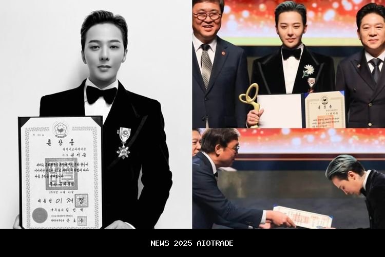G-Dragon Jadi Idol Pertama Terima Penghargaan Budaya Okgwan