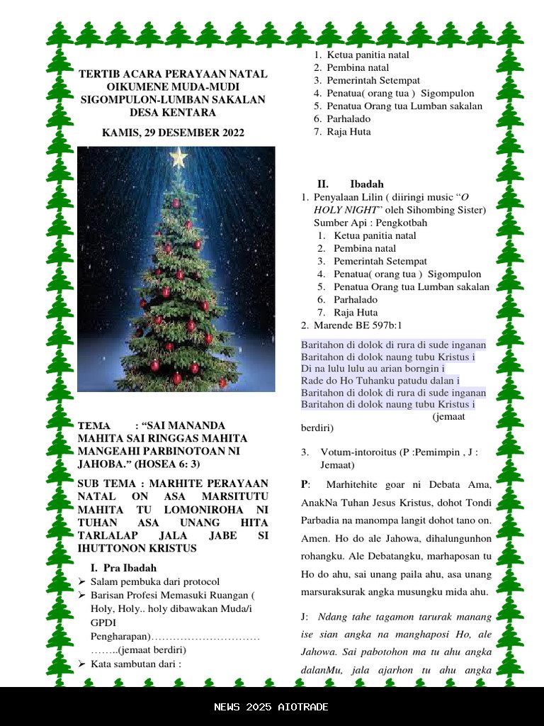 Pohon dan Tali Kasih Hiasi Perayaan Natal Oikumene 2025 Polres Rohul