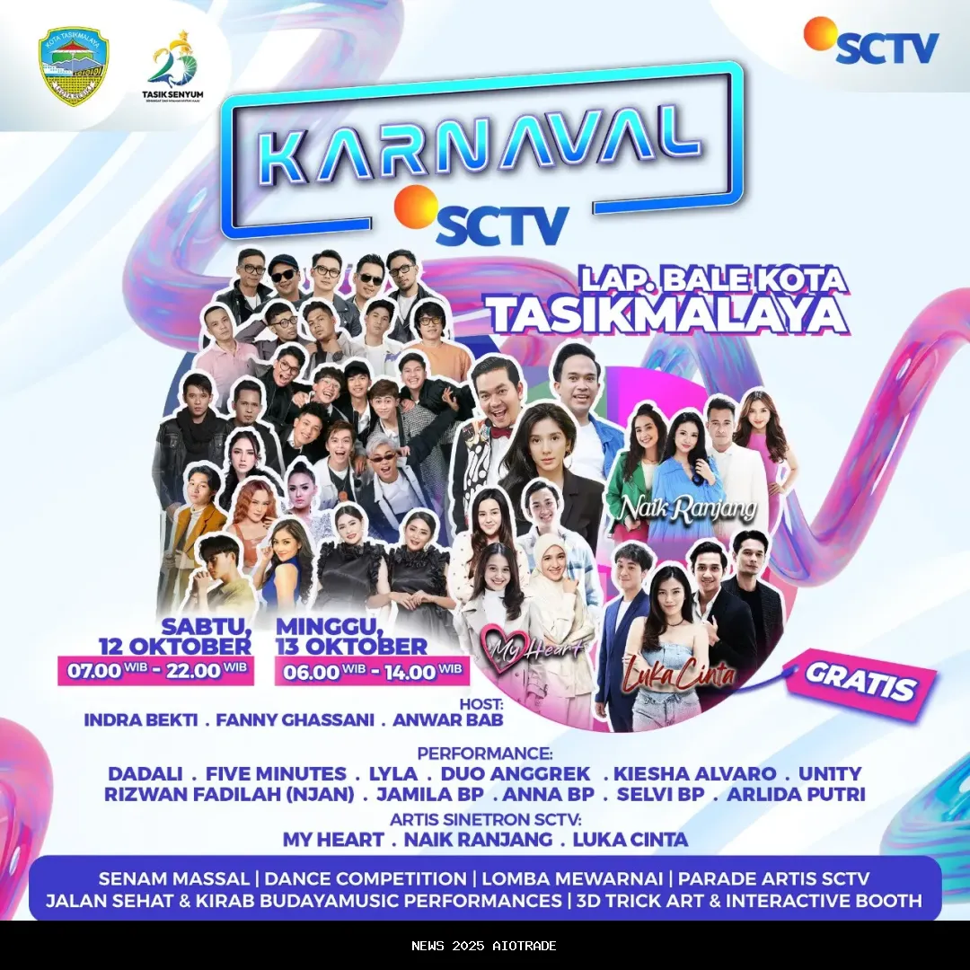 Daftar Artis Karnaval SCTV 2025 di Tasikmalaya