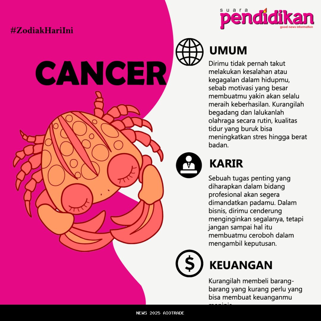Hari Bahagia Kamu! Energi Positif Zodiak Cancer 27 Oktober 2025 Mengalir Deras